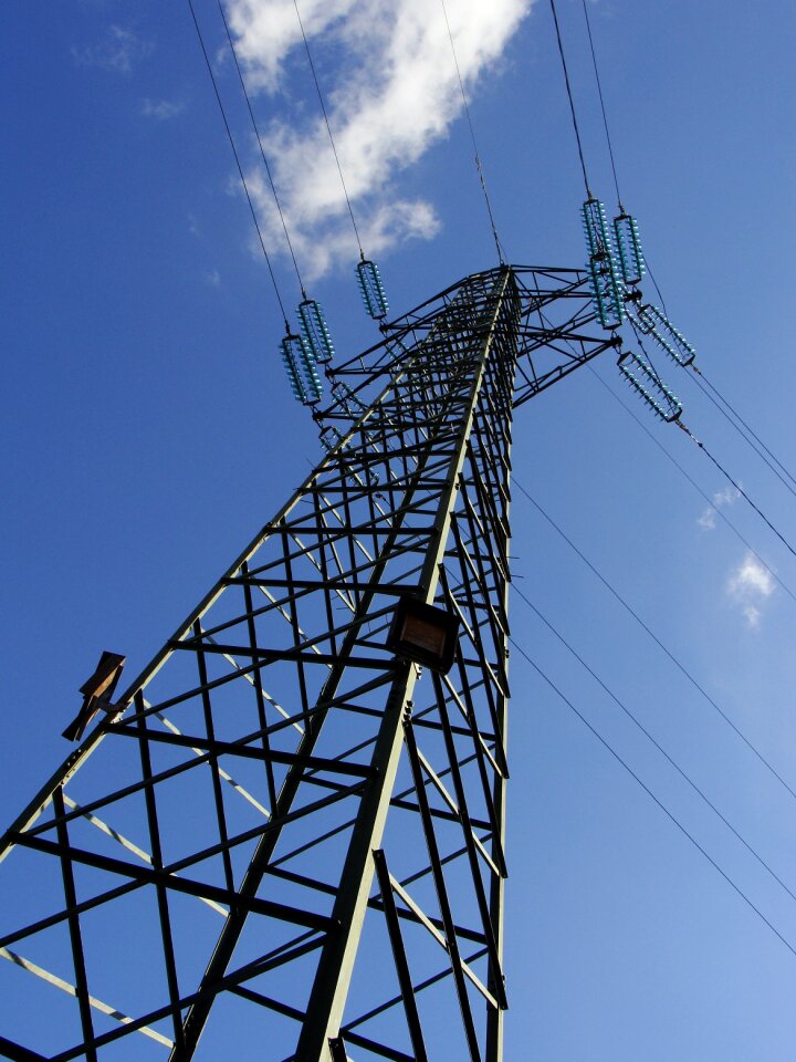 Power lines energy electricity
