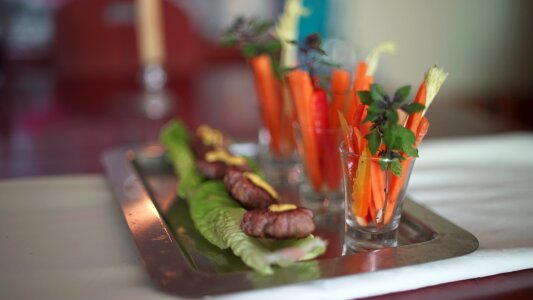Meat food glass