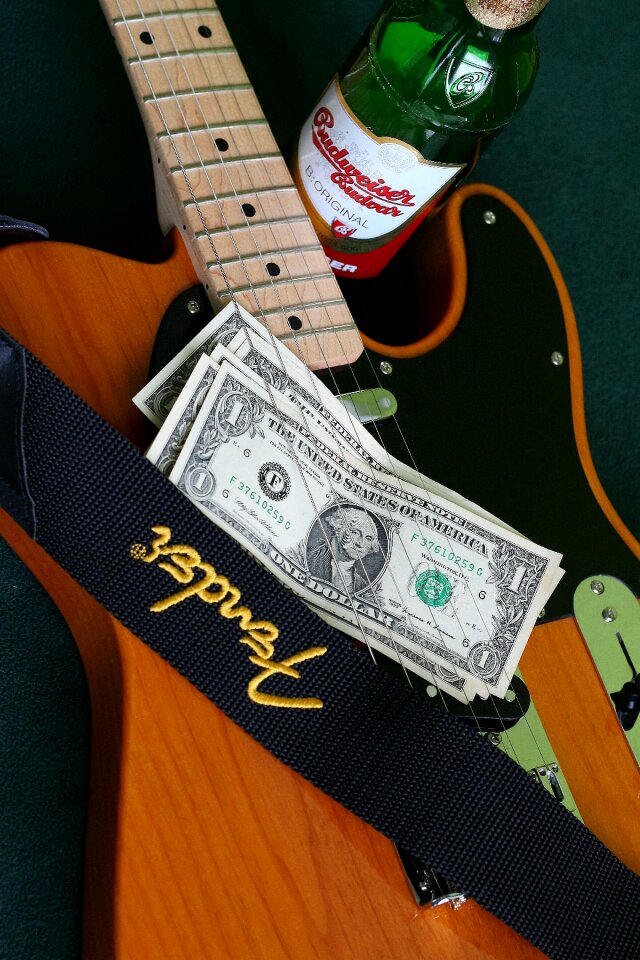 Musical instrument dollar beer