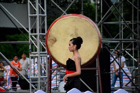 Tianhe sports center beauty shot from the side photo