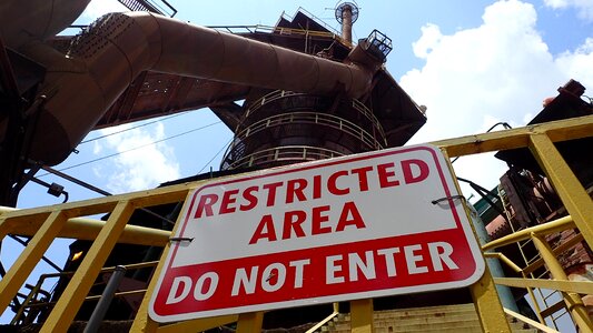 Sign caution forbidden