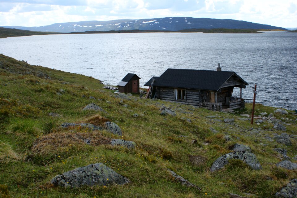 Cottage lake the lapland