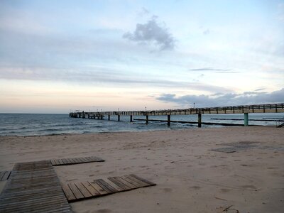 Usedom beach abendstimmung photo