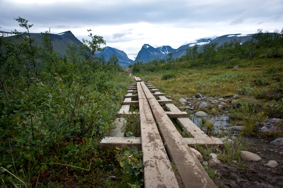 Hiking river camping