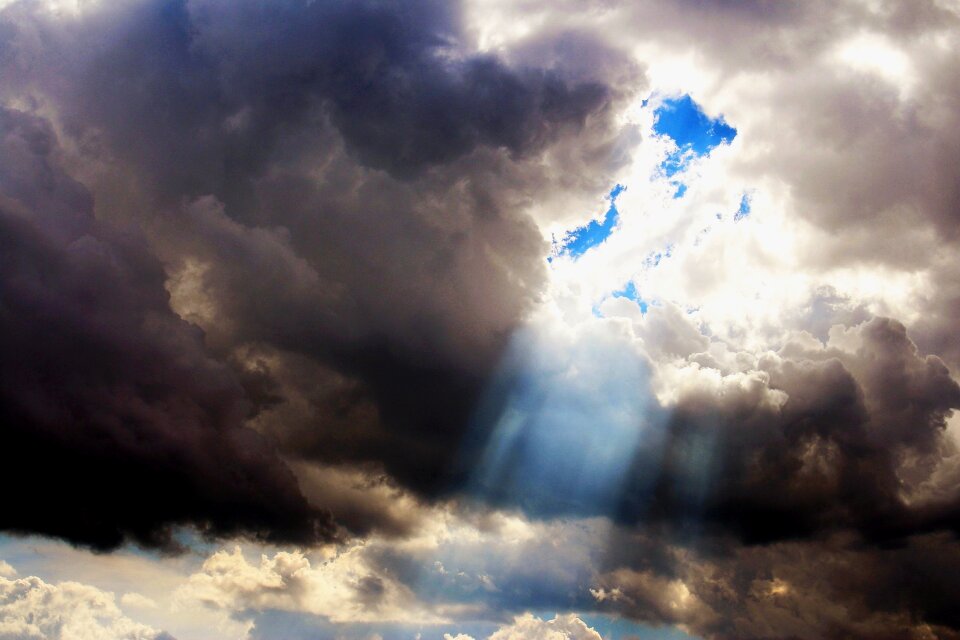 Rays of the sun the glow of gas weather