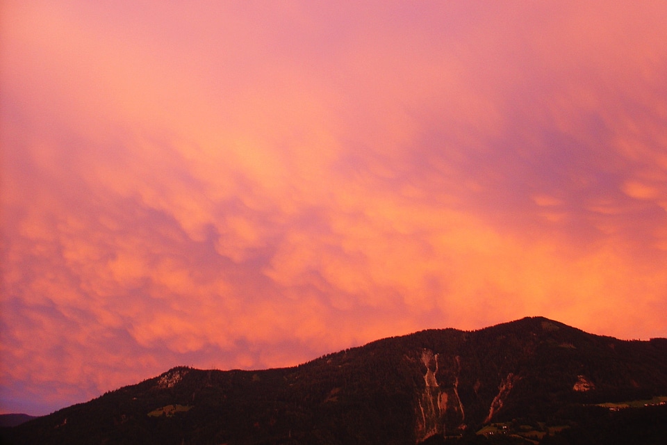 Sunset evening sky weather mood photo