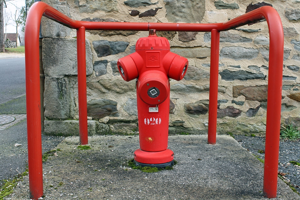 French hydrant red hydrant water hydrant