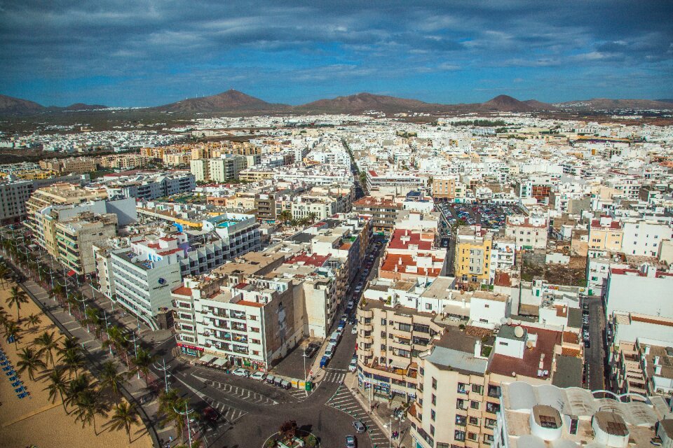 Aerial view view city