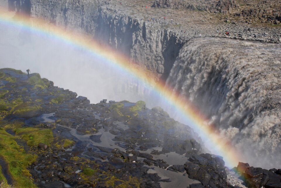 Waterfall cataract rainbow