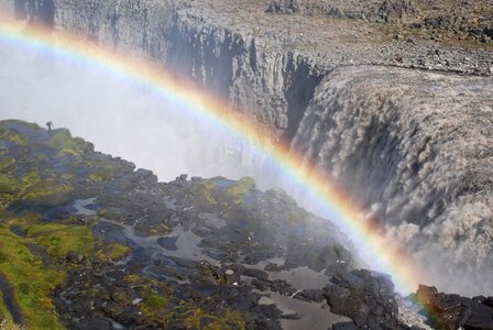 Waterfall cataract rainbow