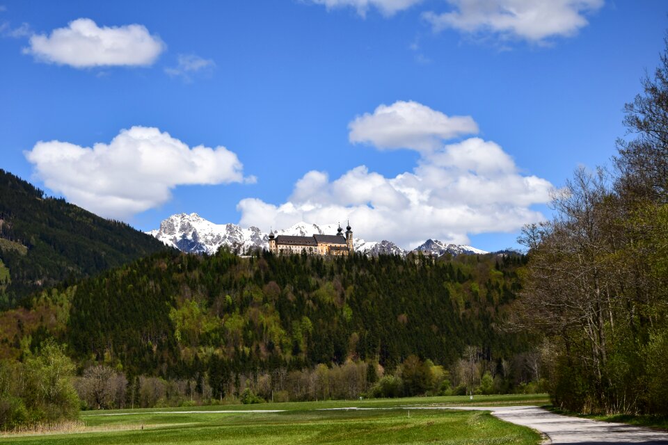 Mountains landscape monument