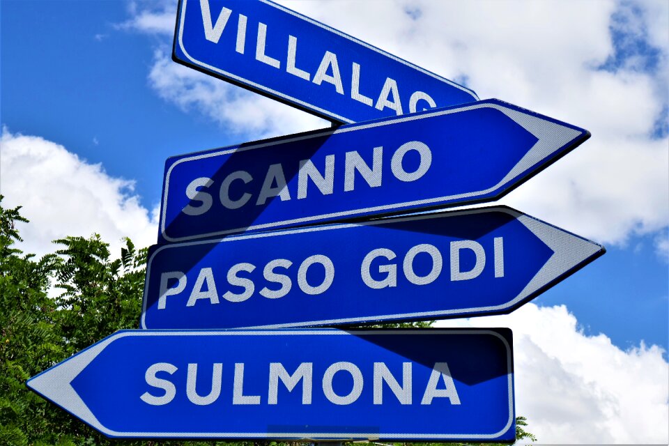 Signposts direction note