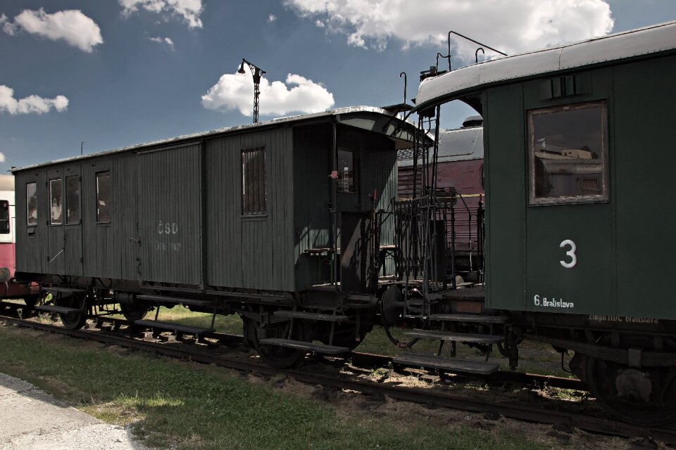 The historical train slovakia retro
