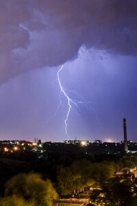Storm flash city photo