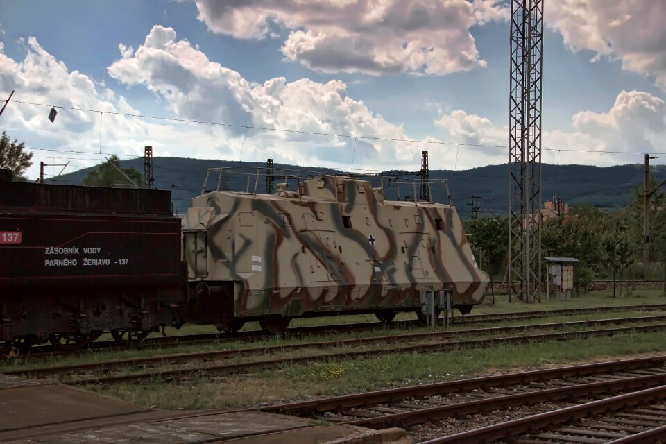 The historical train slovakia retro