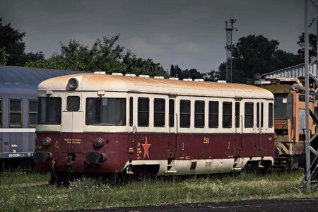 The historical train slovakia retro