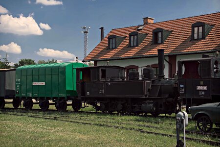 The historical train slovakia retro photo