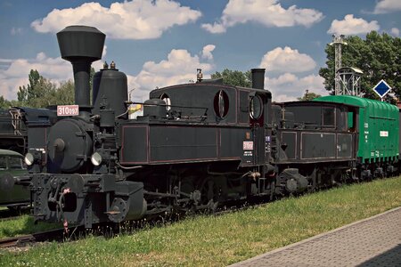 The historical train slovakia retro photo