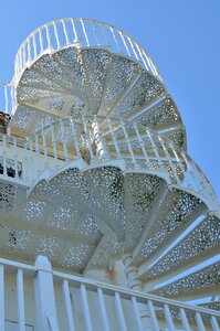 Staircase white saint peter port photo