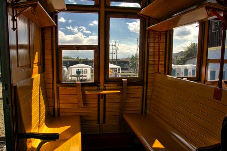 Railway retro coupe
