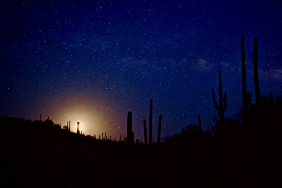 Dark night sky