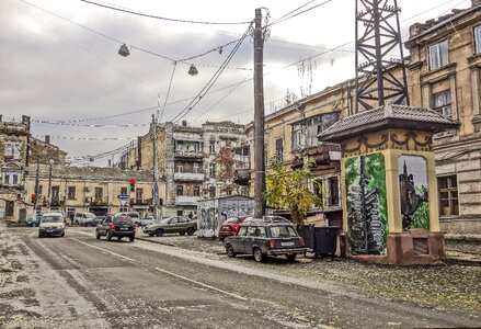 Street road pillars