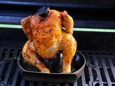 Barbecue eat chicken photo