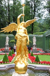 Castle new navy blue golden statue