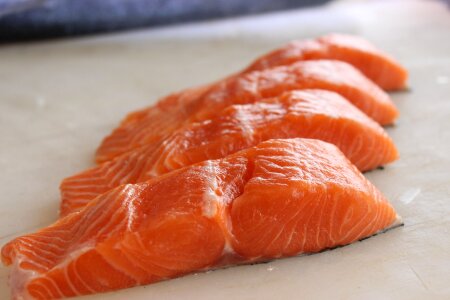Fresh raw fishing
