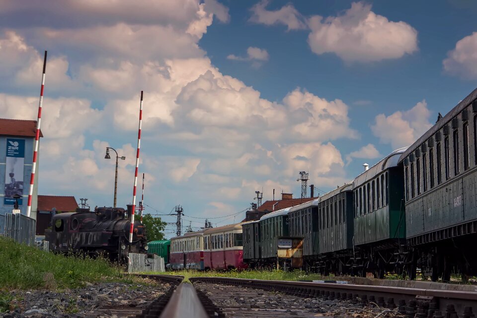 Railway retro coupe