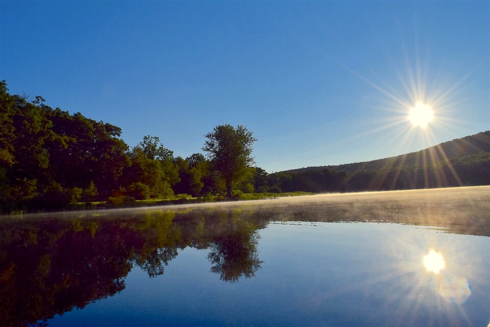 Water reflection calm