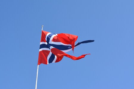 Travel norwegian country flag photo
