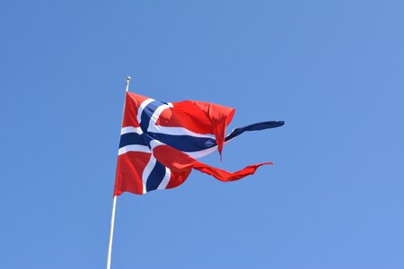 Travel norwegian country flag
