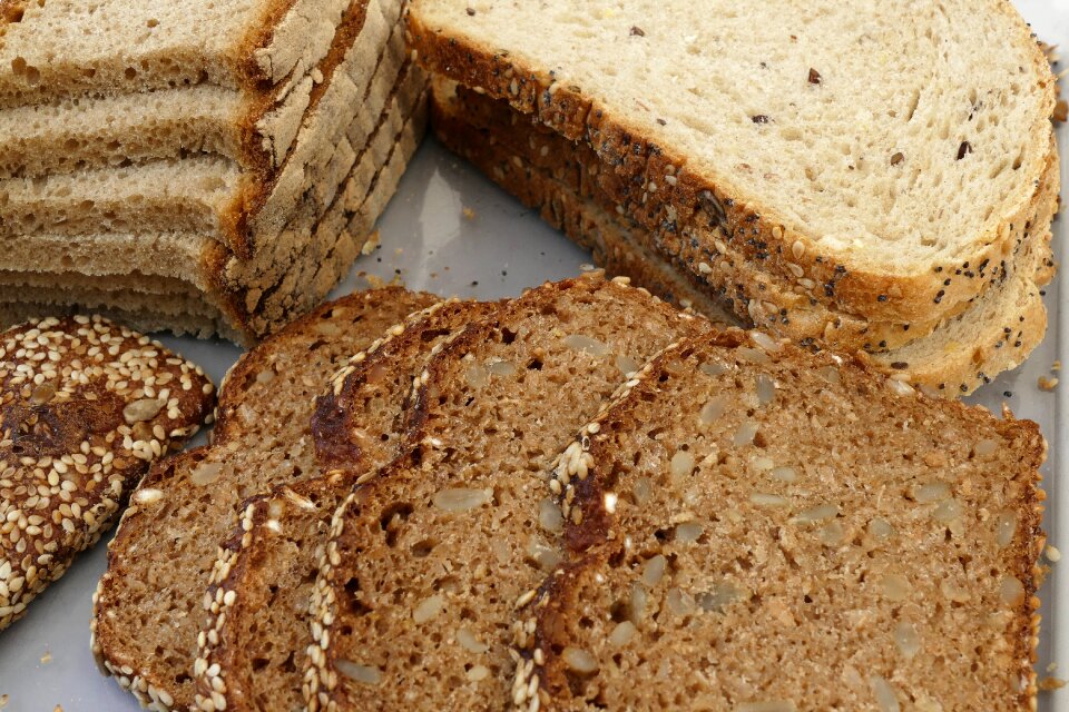 Whole wheat bread white bread farmer's bread