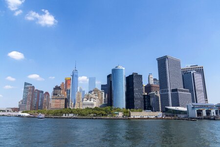 Manhattan skyscraper cityscape