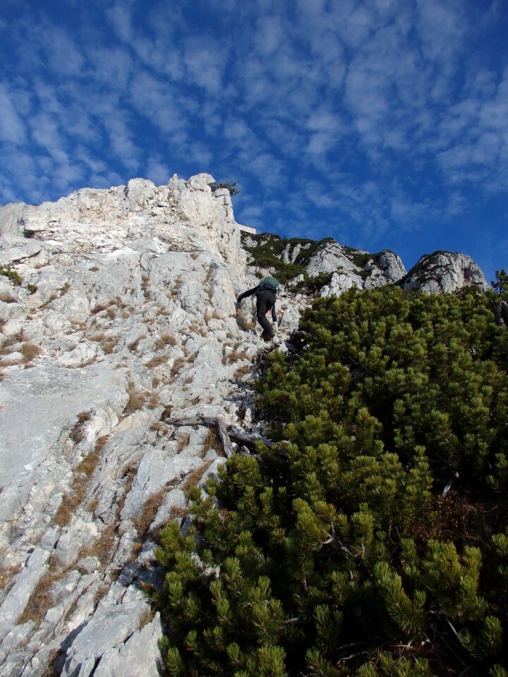 Rock wall alpine deep