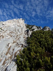 Rock wall alpine deep