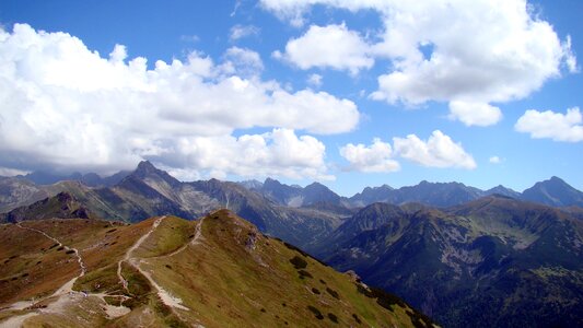 Landscape top view tatry photo