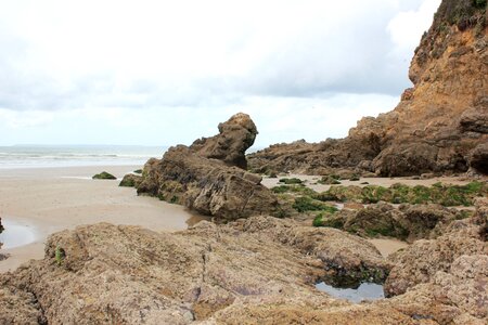 Rock beach brittany photo