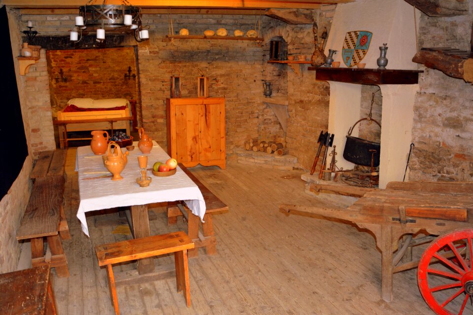 Table fireplace set
