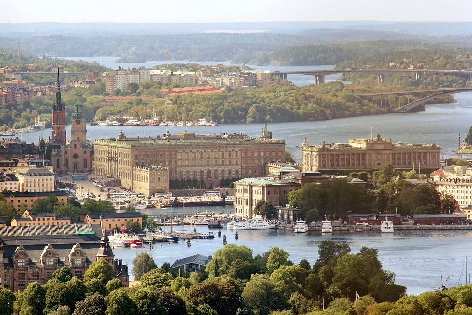 Sweden stockholm air photo