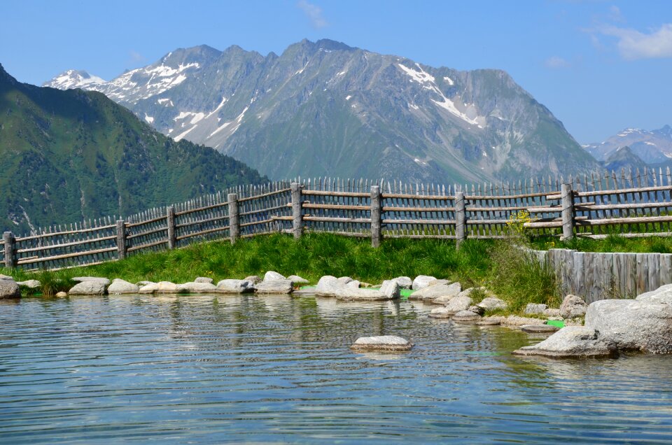 Bergsee panorama tyrol photo