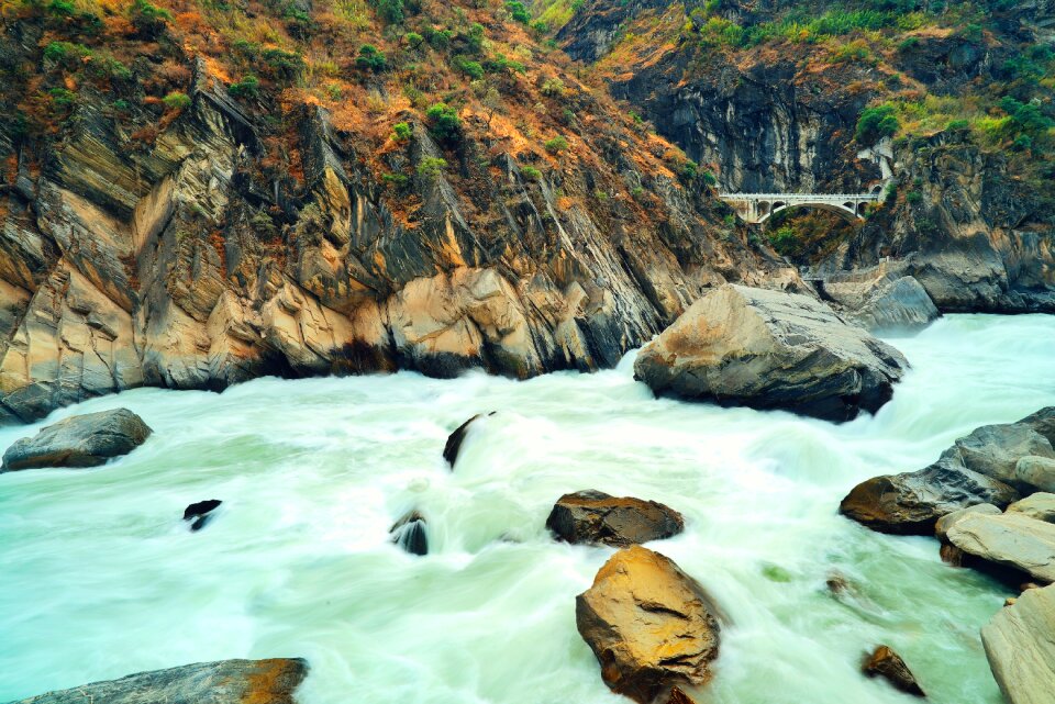 River water flow rushing