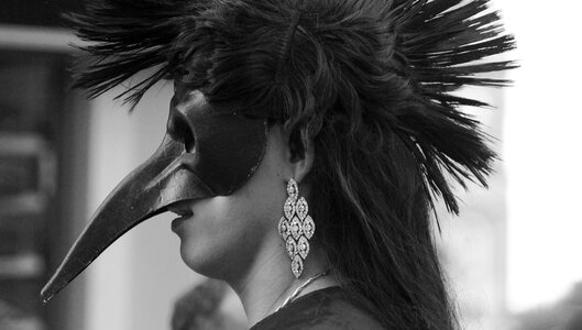 Black and white costume theatre