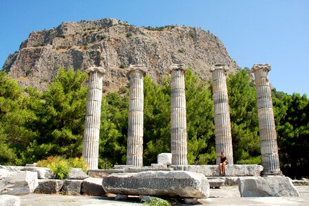 Temple columns old