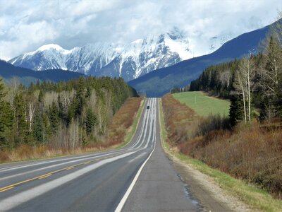 Asphalt route pavement photo