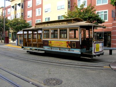 San francisco cable car retro