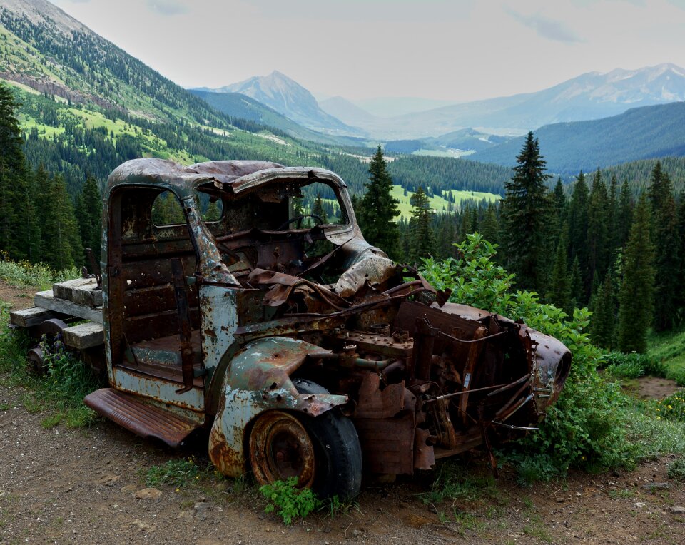 Old vehicle broken