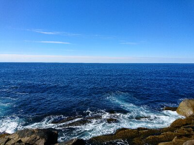 Ocean sky blue photo