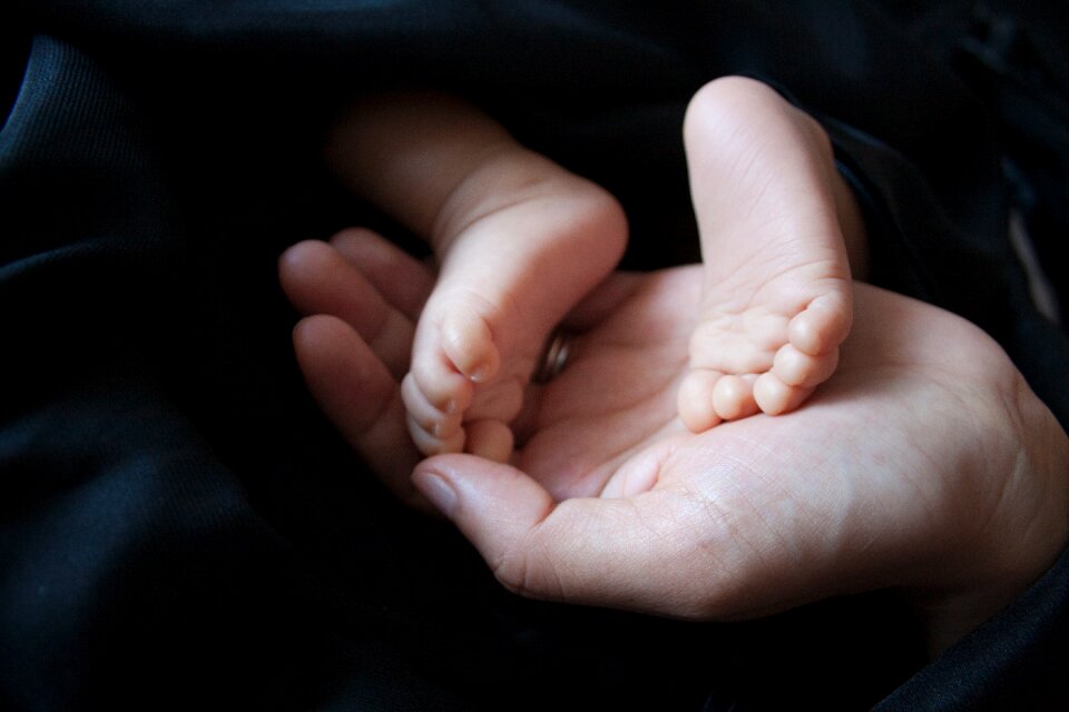 Hand open hand parent